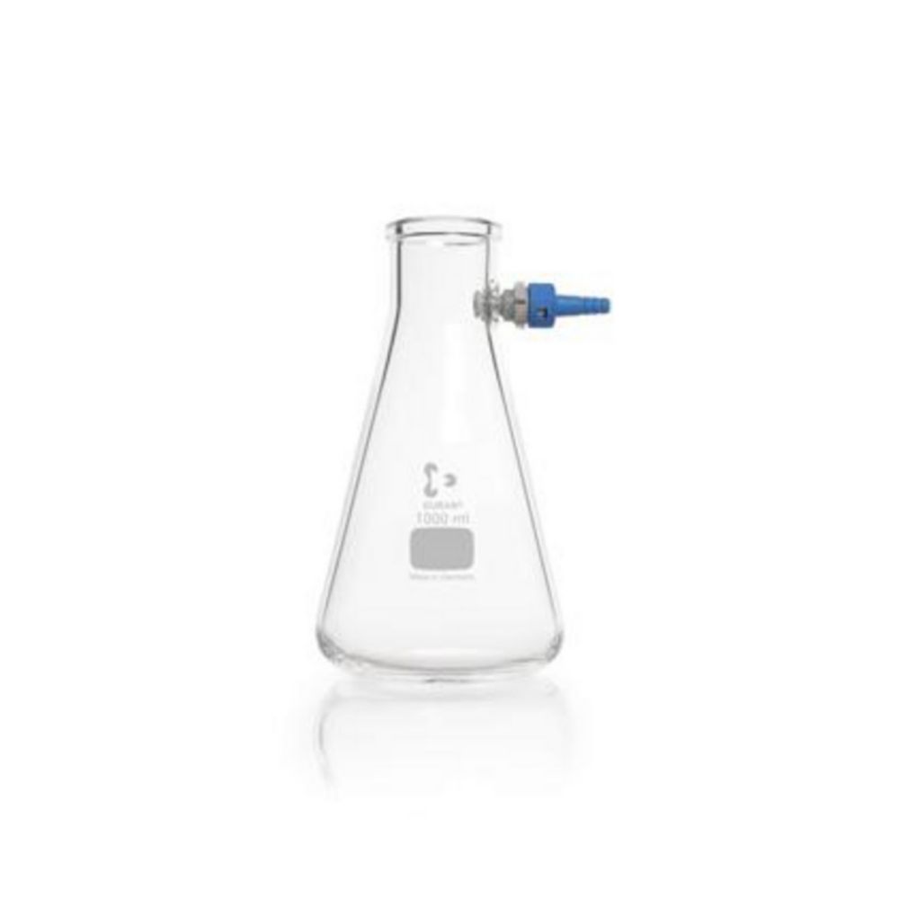 Afzuigerlenmeyer 1000 ml  met kunststof olijf