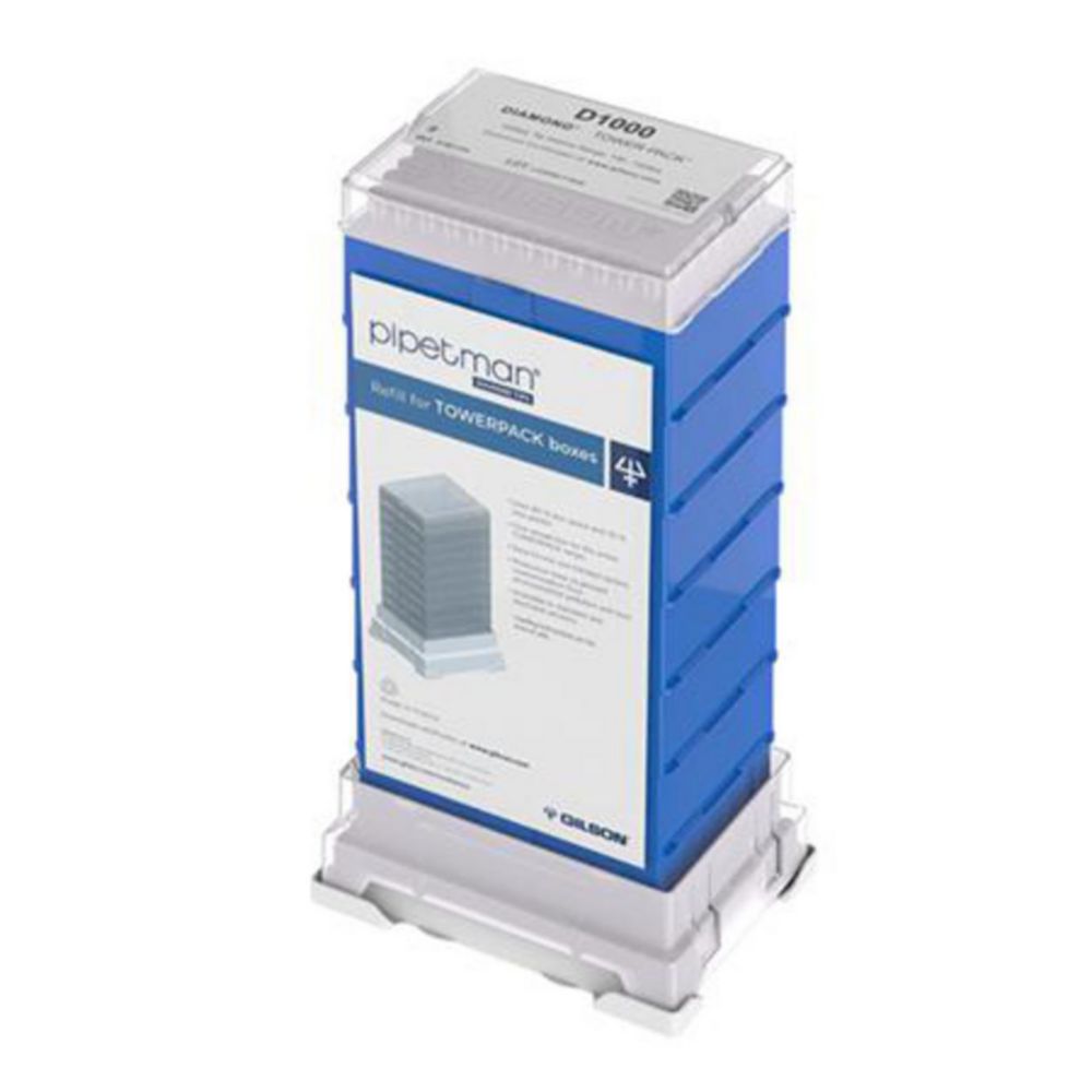 Pipetpunten 100-1000 µl, Diamond Towerpack, D1000, Polypropylene, Niet-steriel