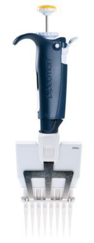 Pipet Pipetman L, P12X10L, multi 12-kanaals, 0,5-10 µl