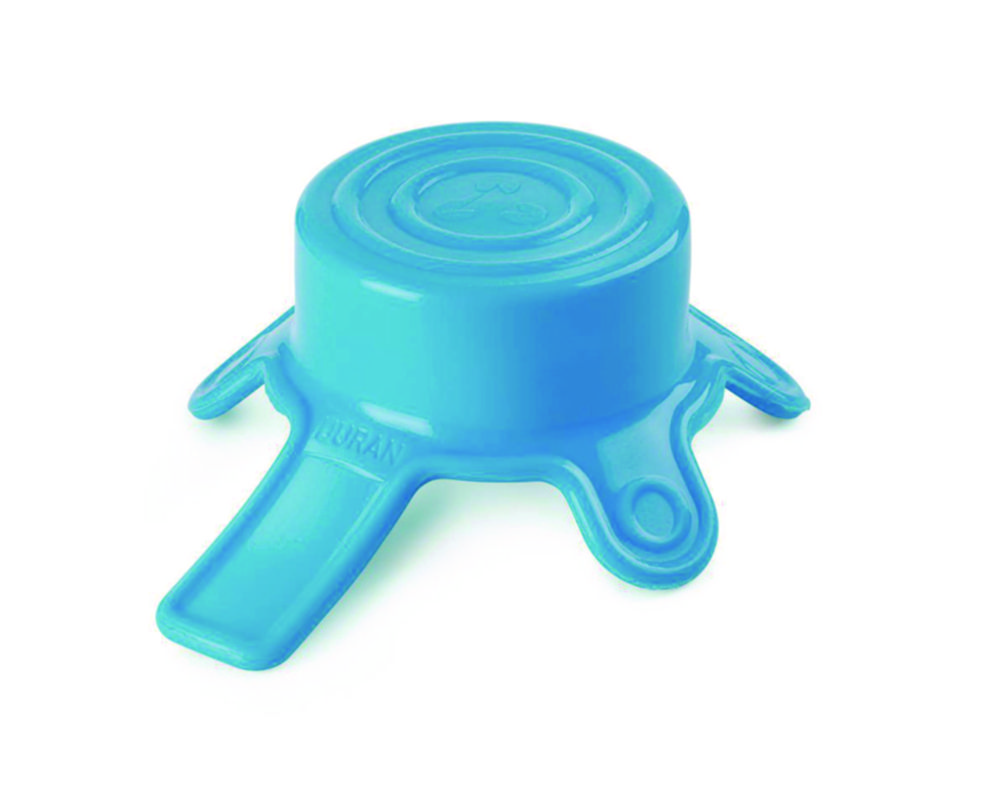 Deksel, silicoon, maat S  cyaan, Ø 41-63mm, -40 - 180°C