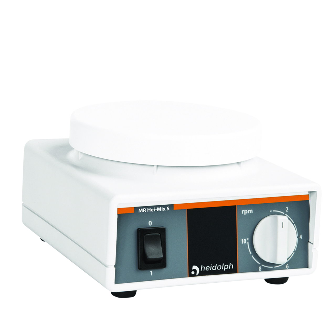laboratoriummixer, hotplate, roerder, bedieningsdial, compact apparaat
