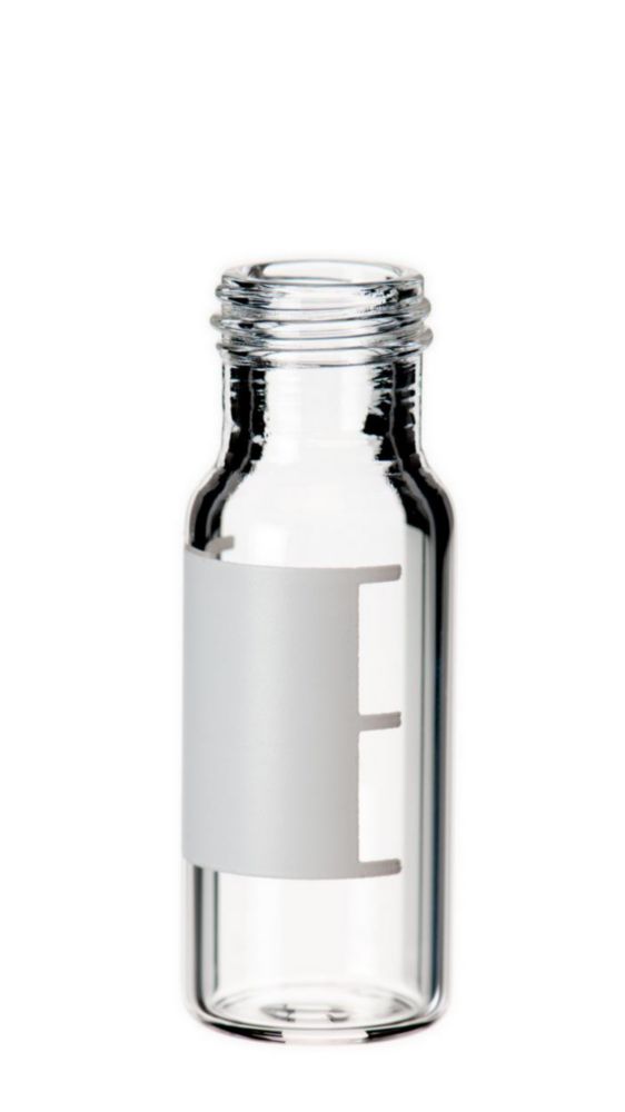 Vials 1,5 ml, glas 32x11,6 mm helder, schroenek N9, vlak