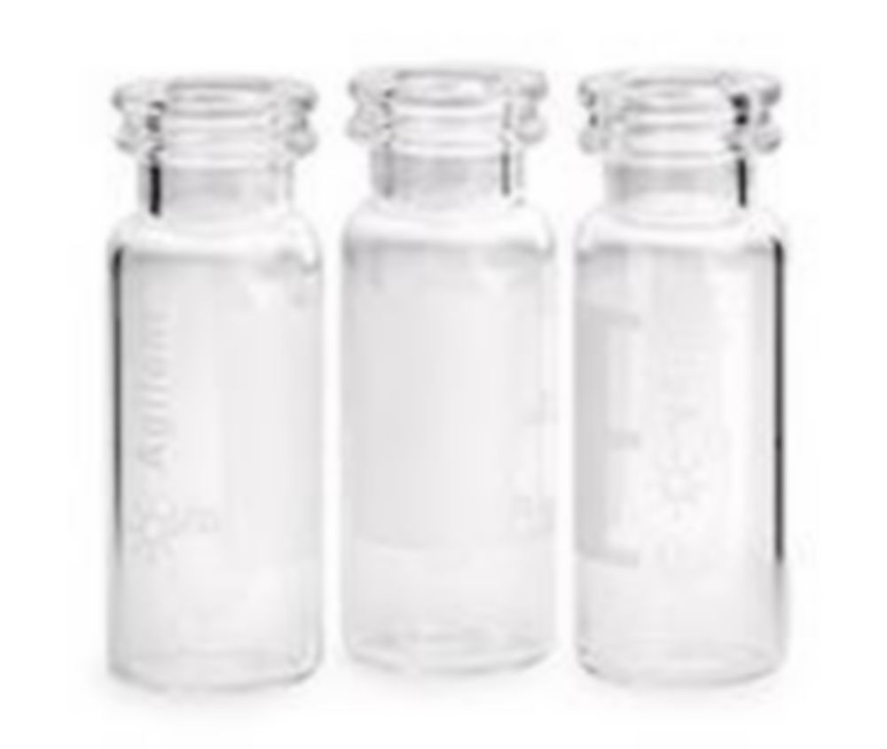 Vials 2 ml, glas 32x12 mm  helder, Snap-nek, N11, label