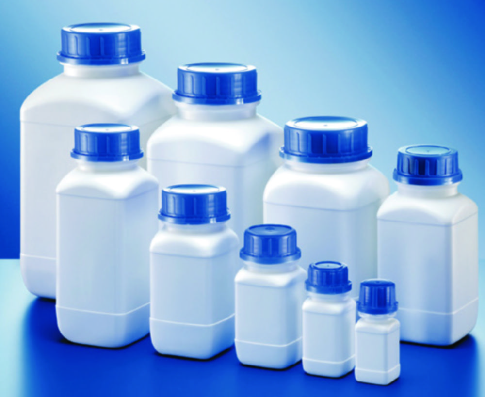 Fles 50ml, HDPE, Wijdmonds, Wit, zonder dop