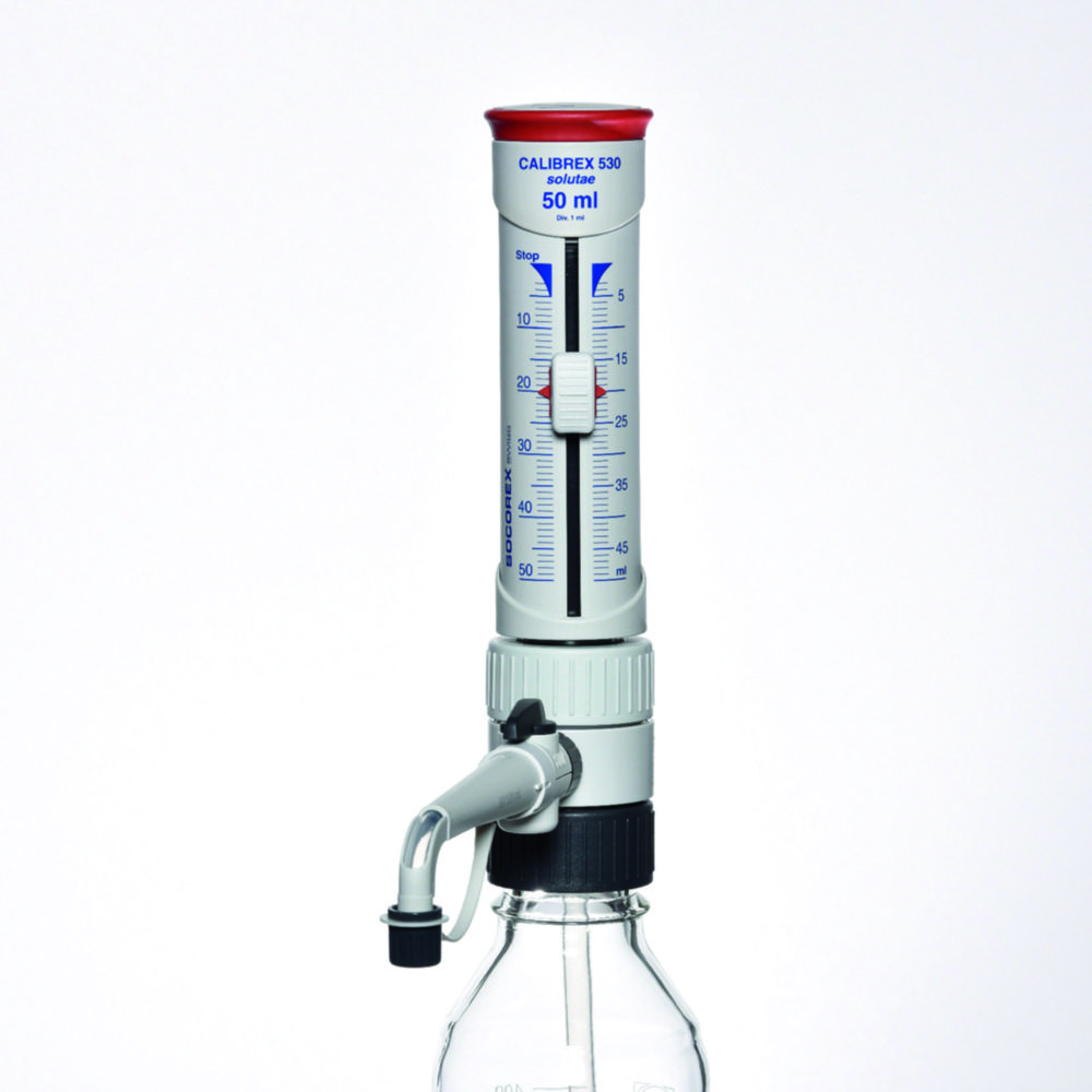 Dispenser Calibrex solutae   530, 5 - 50 ml PFA-gecoate zui