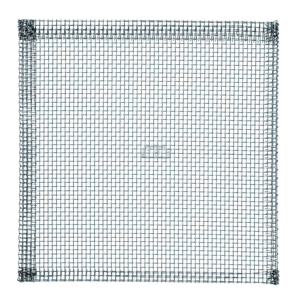 Brandergaasje afm. 195 x  195 mm, roestvast staaldraad