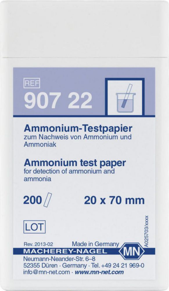 Teststrips Ammonium  20x70 mm, 10 mg/l