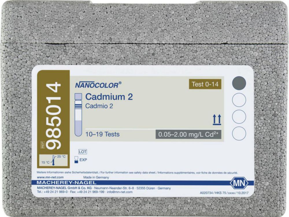 Kuvettentest Cadmium 2  Nanocolor
