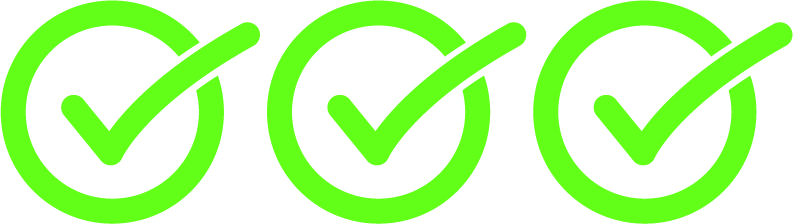 Boom label 3 vinkjes