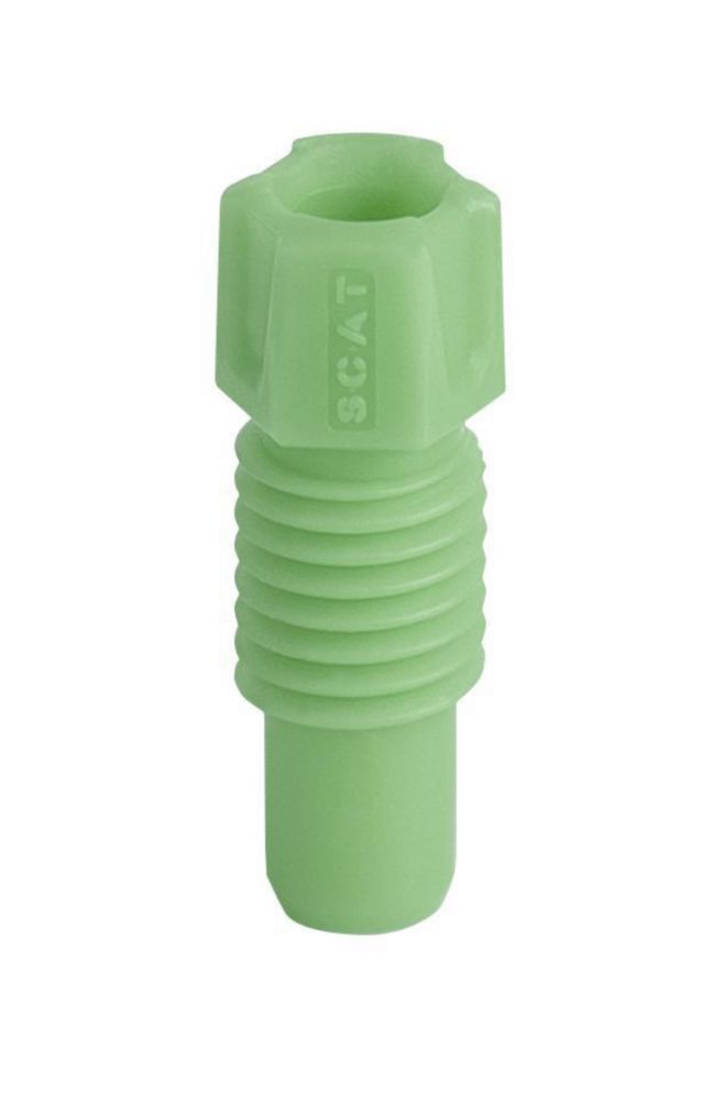 Fitting PFA met ferrule, voor capilairen Ø 1,6 mm, groen