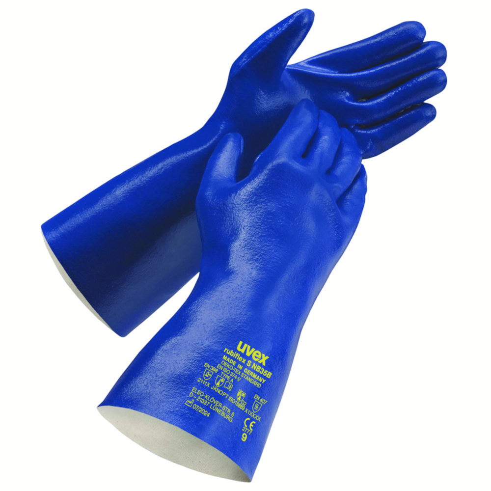 handschoenen, blauw, rubber, chemisch-bestendig, werkuitrusting