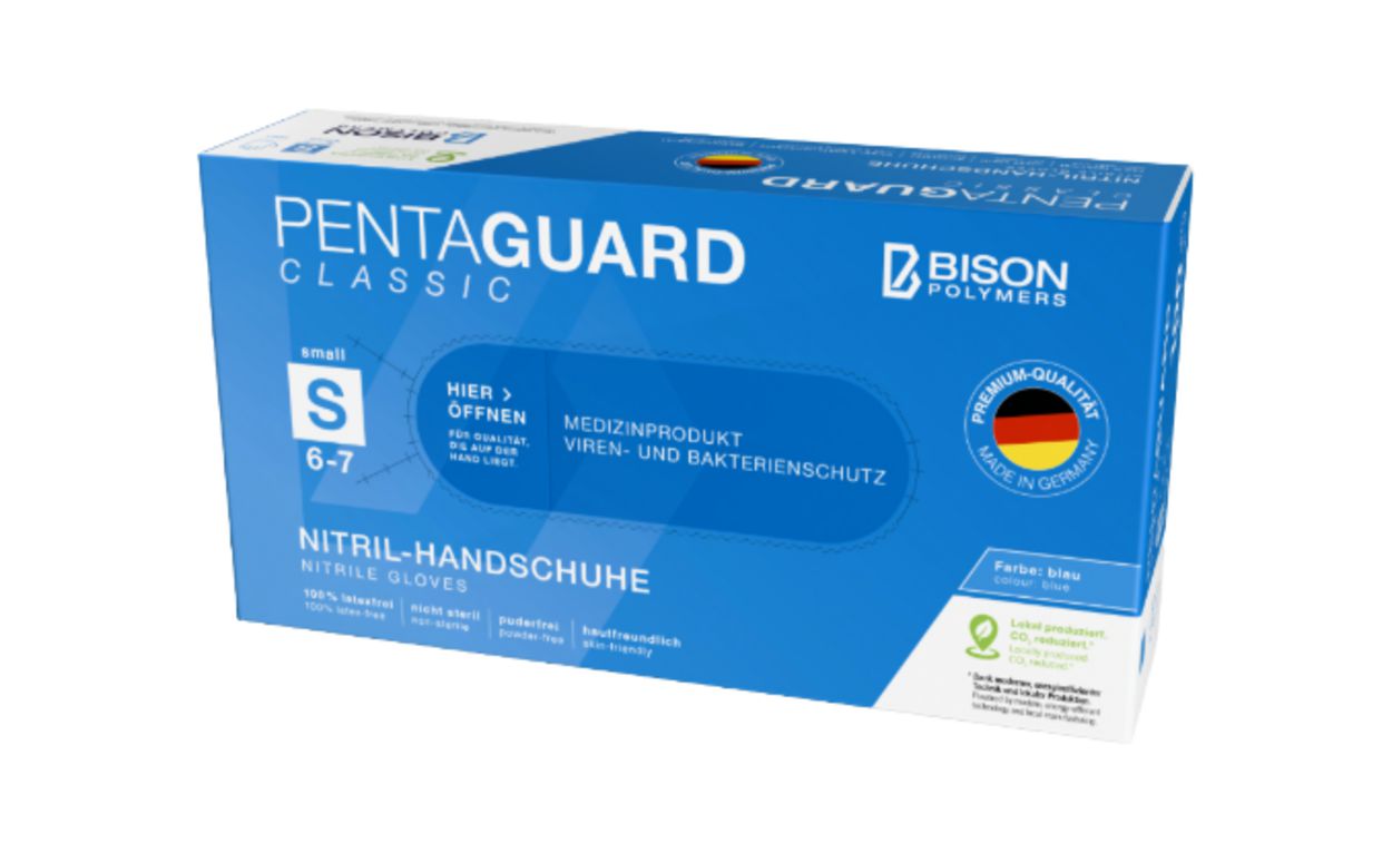 nitrile handschoenen,  medische handschoenen,  blauwe doos,  poedervrij,  wegwerphandschoenen