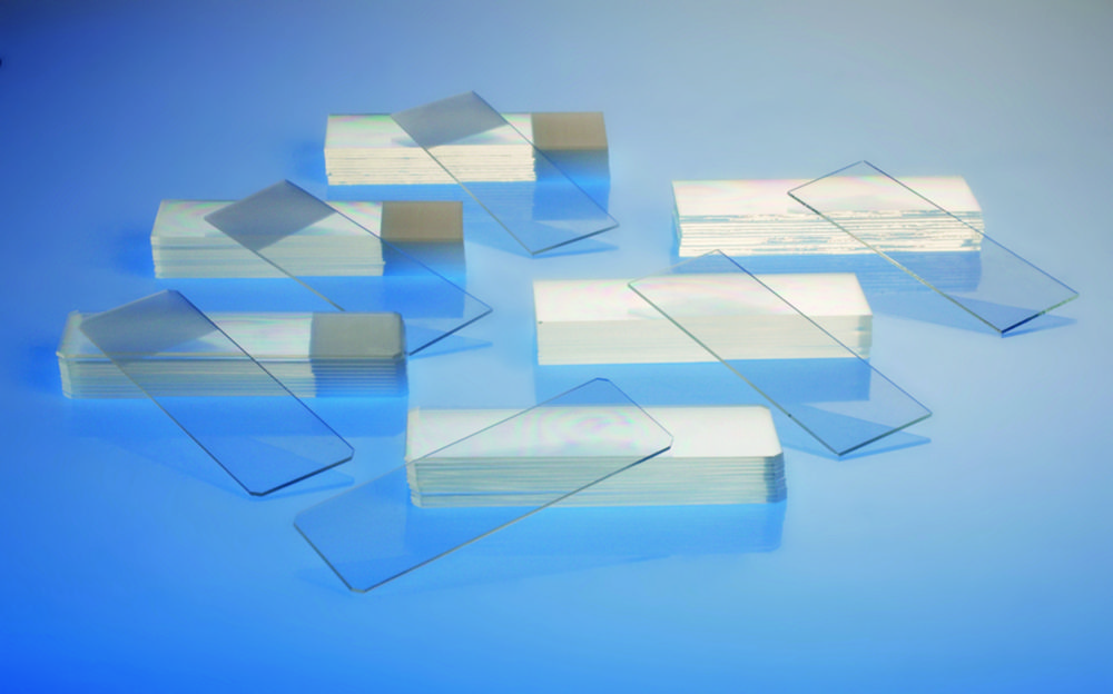 Objectglazen 76x26mm geslepen  extra wit