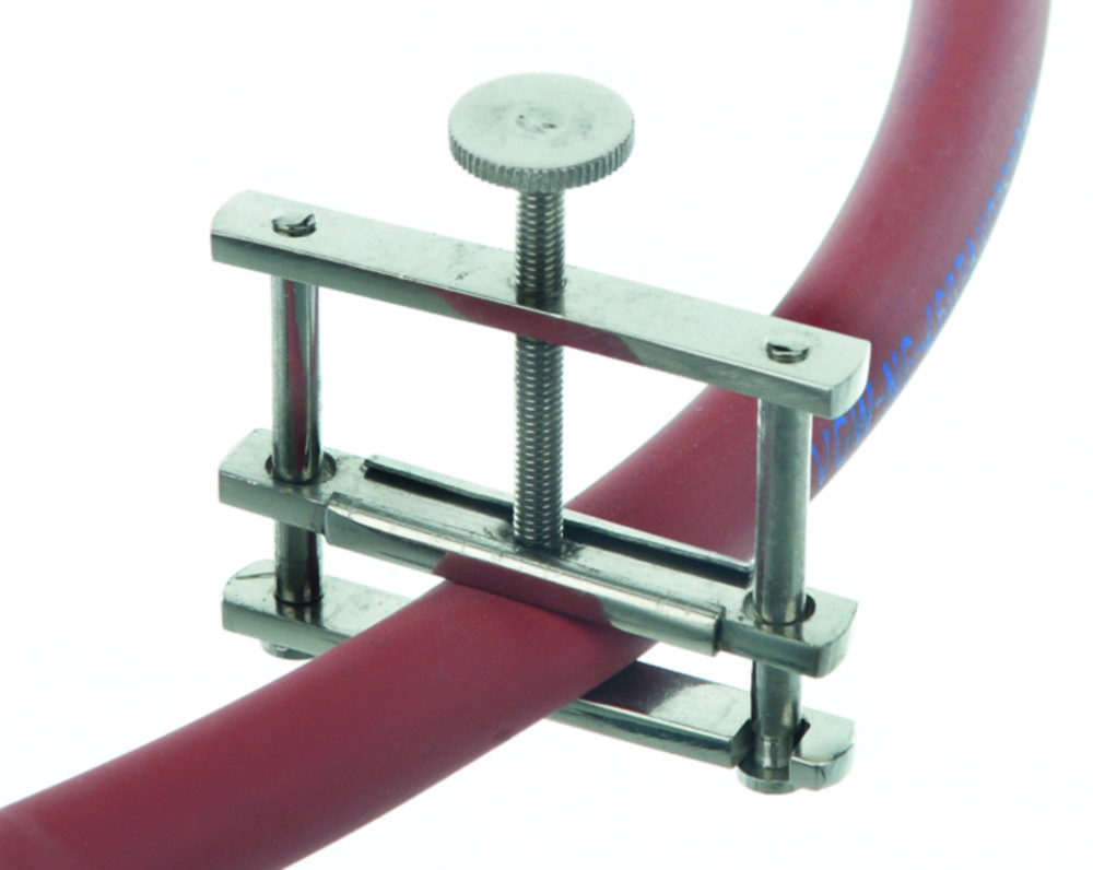 Klemkraan spanb. 17 mm "vlgs. Hoffmann", vernikkeld messing