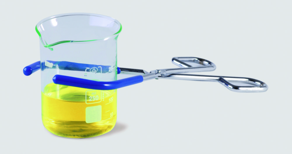 Tang voor bekerglazen tot 1000  ml, l=300 mm PVC gecoat