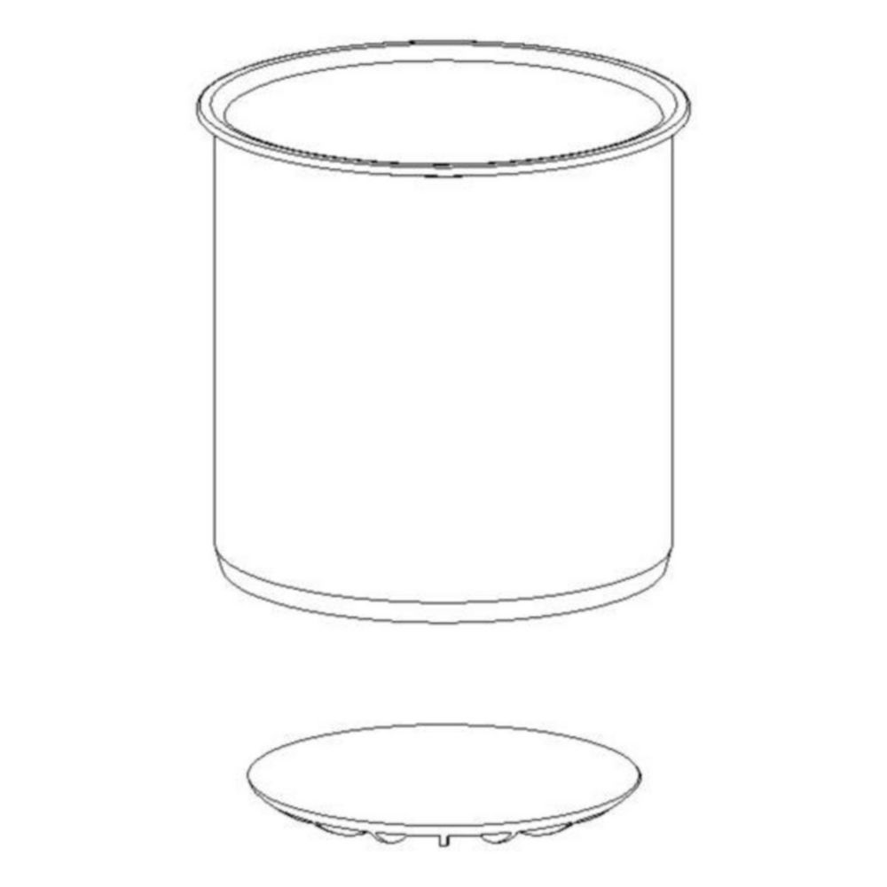 Adapter 1 l, wijdhals flessen  voor rotor S-4x1000