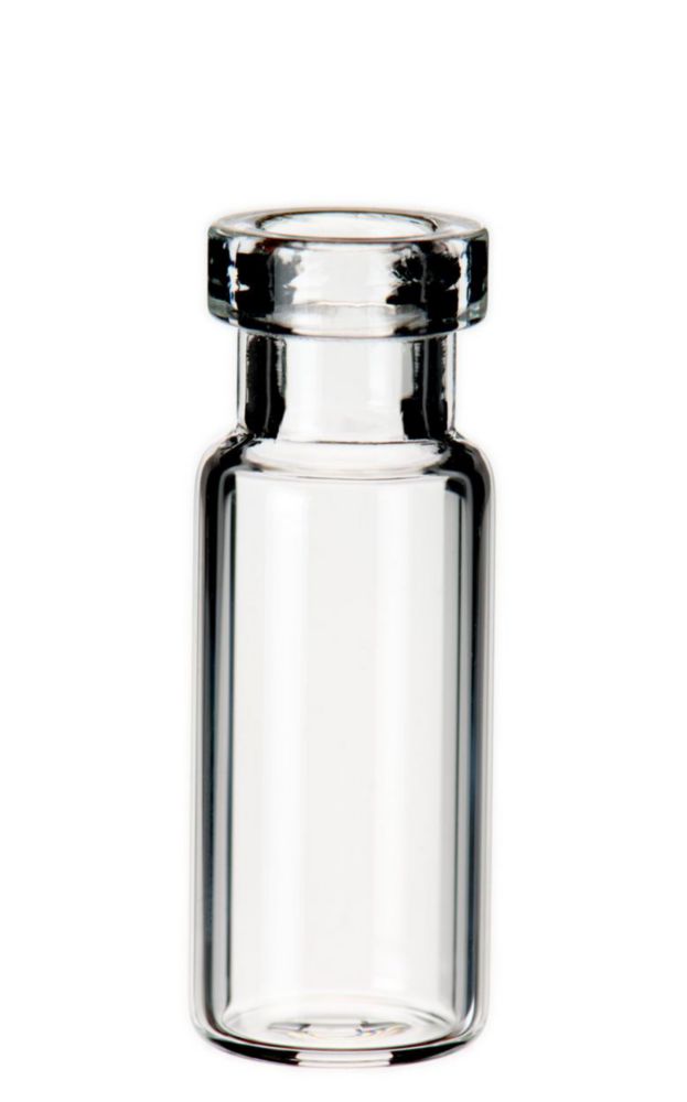 Vials 1,5 ml, glas 32x11,6 mm helder, Crimp-nek ND11, wijde opening
