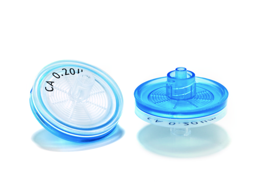 Spuitfilters CA, 0,20 µm Ø 25 mm, blauw, niet-steriel