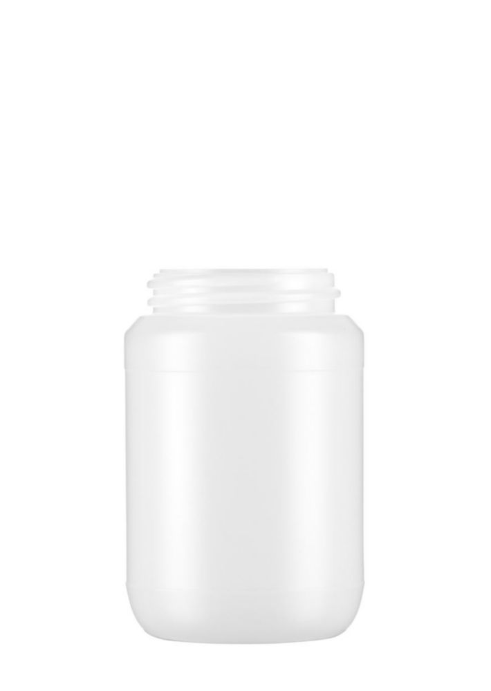 Pot 500 ml HDPE, rond naturel, Ø 65 mm zonder dop