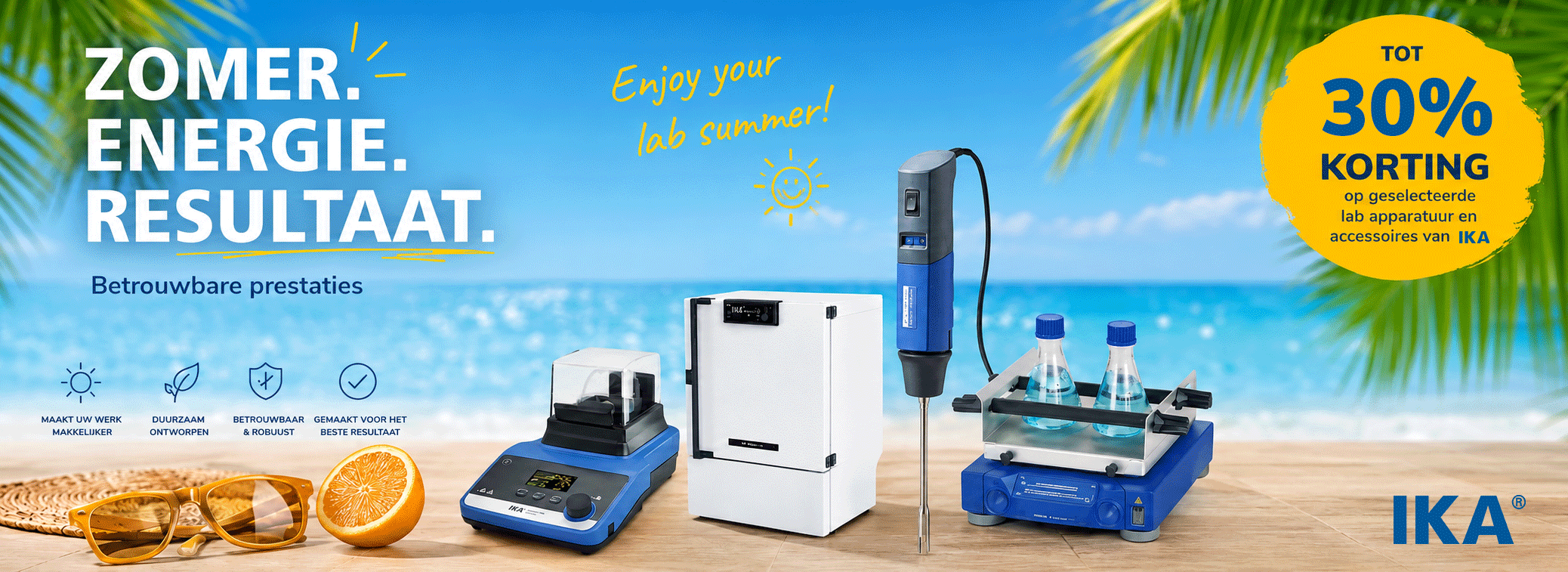 lab apparatuur, waterbad, pH meter, incubator, roerder
