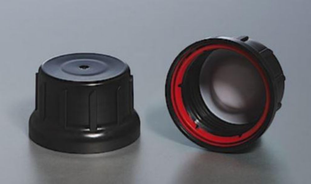 Schroefdop vGL45 verzegelbaar  groen met PTFE inlage