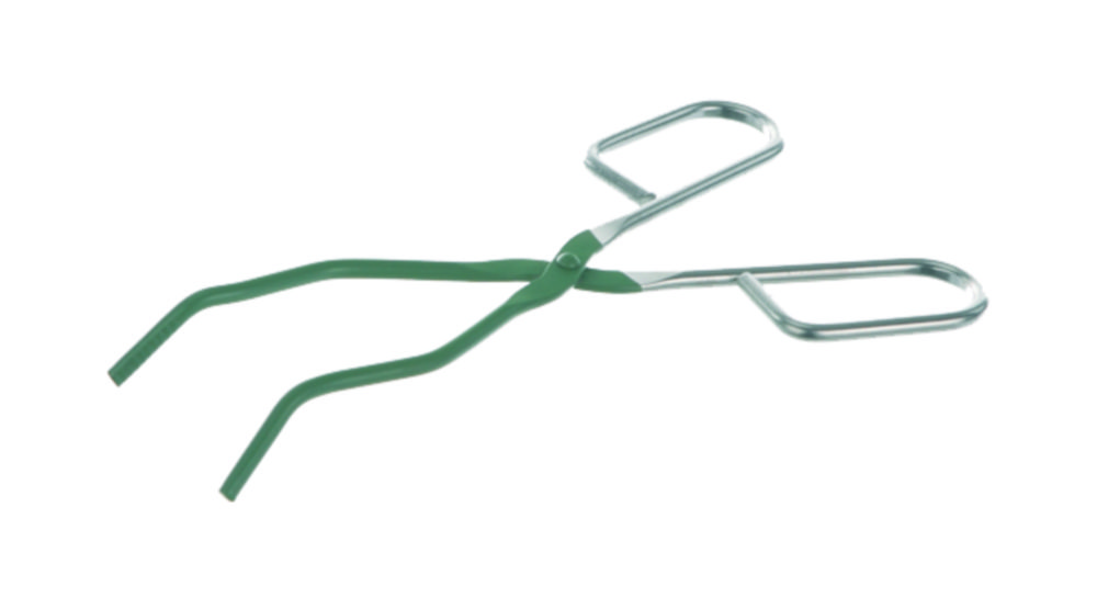 Kroezentang 200 mm, RVS, PTFE  coating, dubbel gebogen