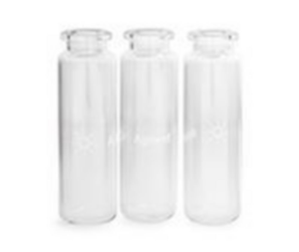 Vials 20 ml, glas 75x22 mm  helder, Crimp-nek, rond