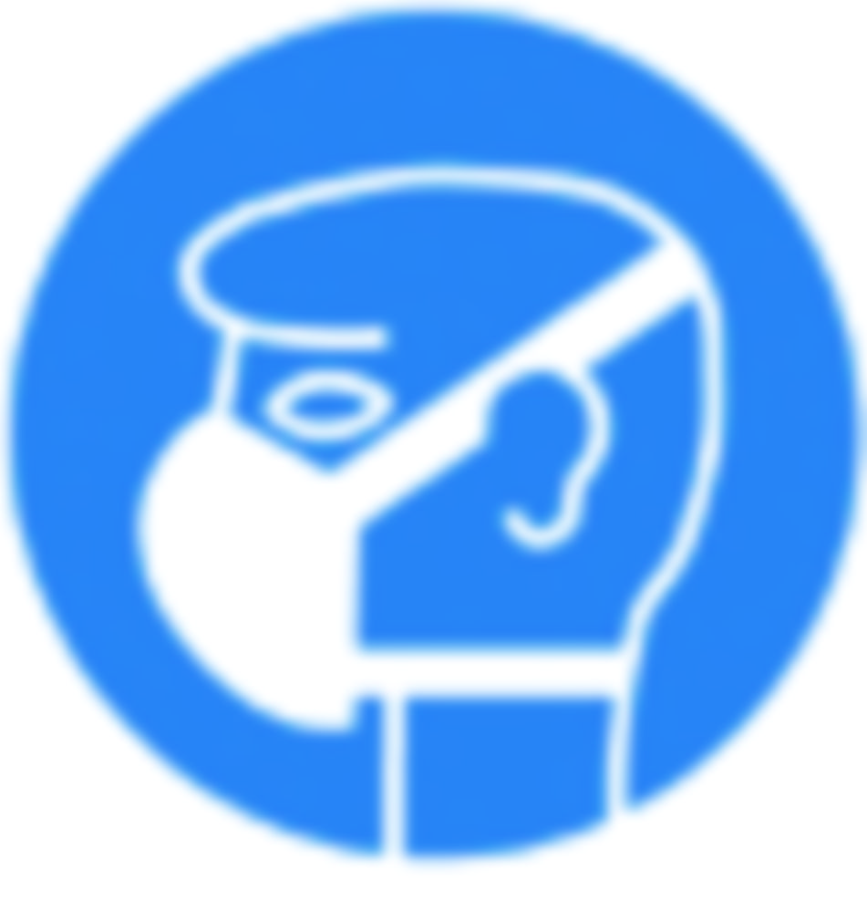 SecuBox Midi, 23,6x22,5x12,5c  blauw, adembescherming