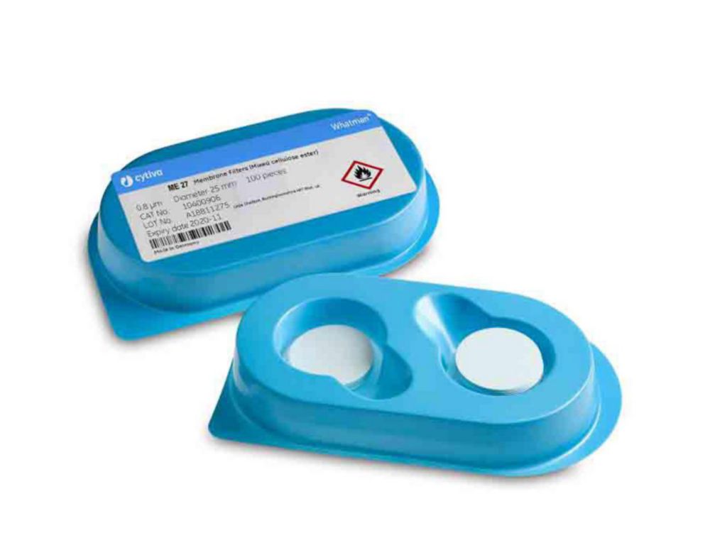 Membraanfilters ME27 Ø 37mm, 0,8 µm