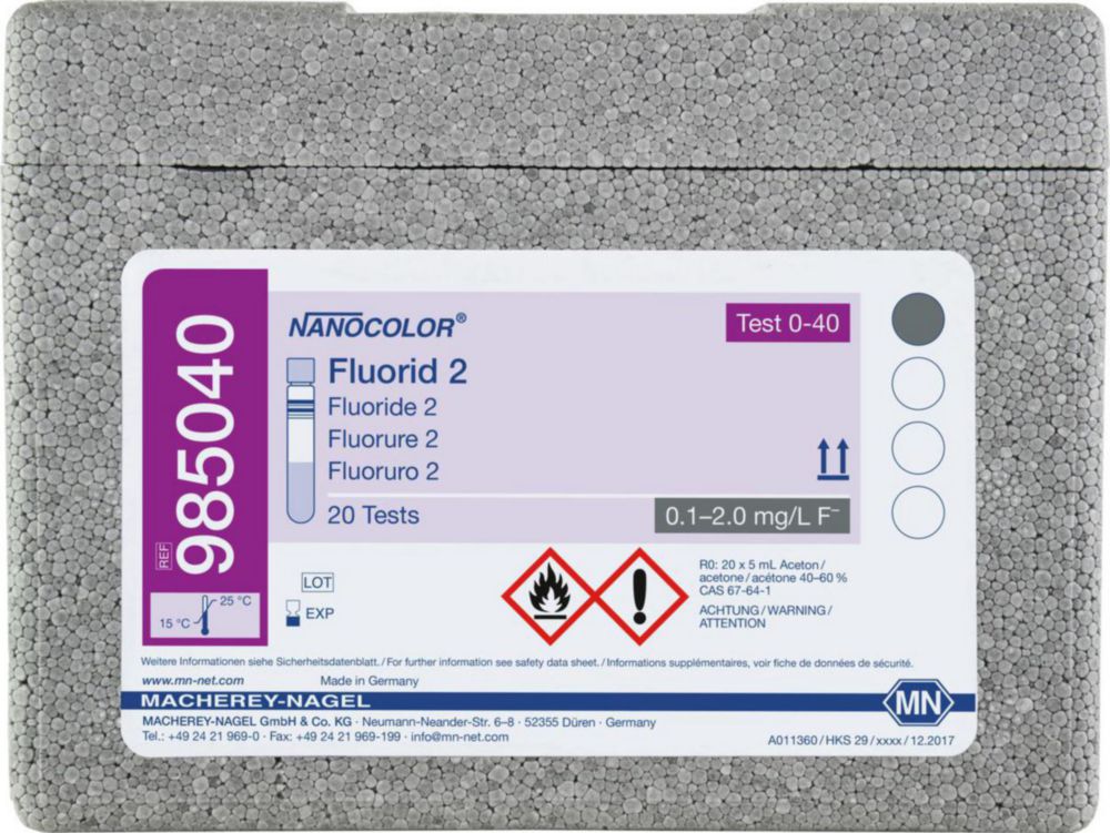 Kuvettentest Fluoride 2  Nanocolor