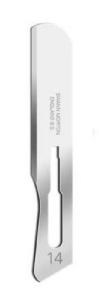 Scalpelmesjes disposable Fig. 14, niet steriel, Carbon, Surgical Blades
