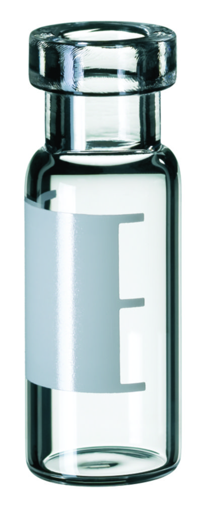 Vials 1,5 ml, glas 32x11,6 mm helder, Crimp-nek ND11, vlak