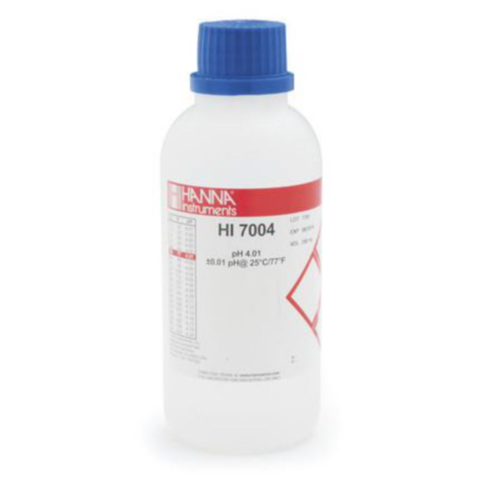 Bufferoplossing pH 4,01, Kunststof fles 230ml, kleurloos
