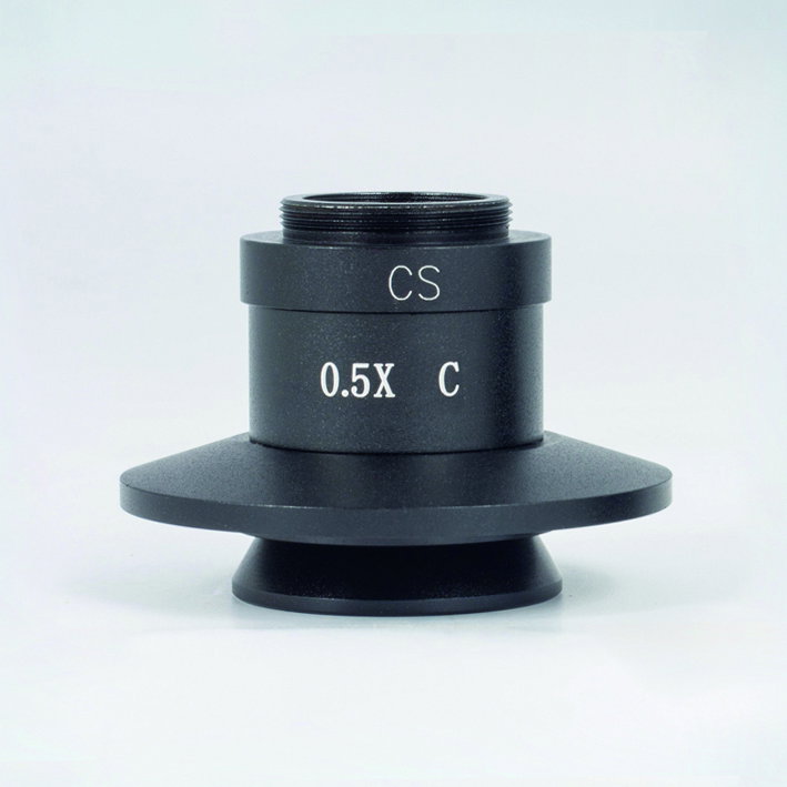 microscoop-oogstuk, 0.5X objectief, C schroefdraad, metalen lens, adapter montage