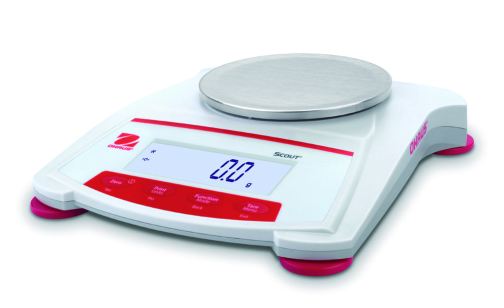 Precisiebalans, draagbaar, Scout SKX1202, 1200 g / 0,01 g, LCD display, plaat 170x140 mm