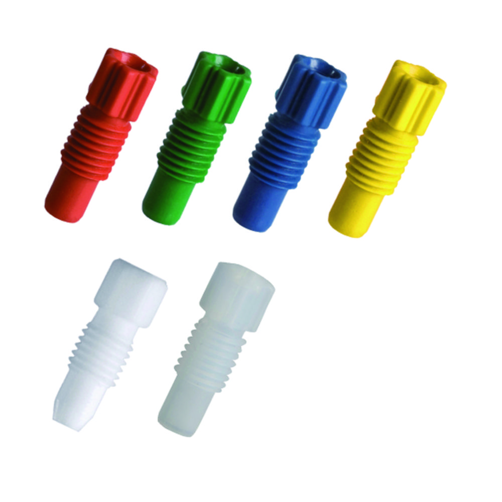 Fitting PTFE met ferrule, voor capilairen Ø 6,0 mm, NPT 1/8" wit