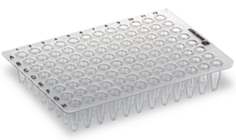 PCR-microplaten, PP, 96-wells, 200 µl, U-well, non-skirted, niet steriel