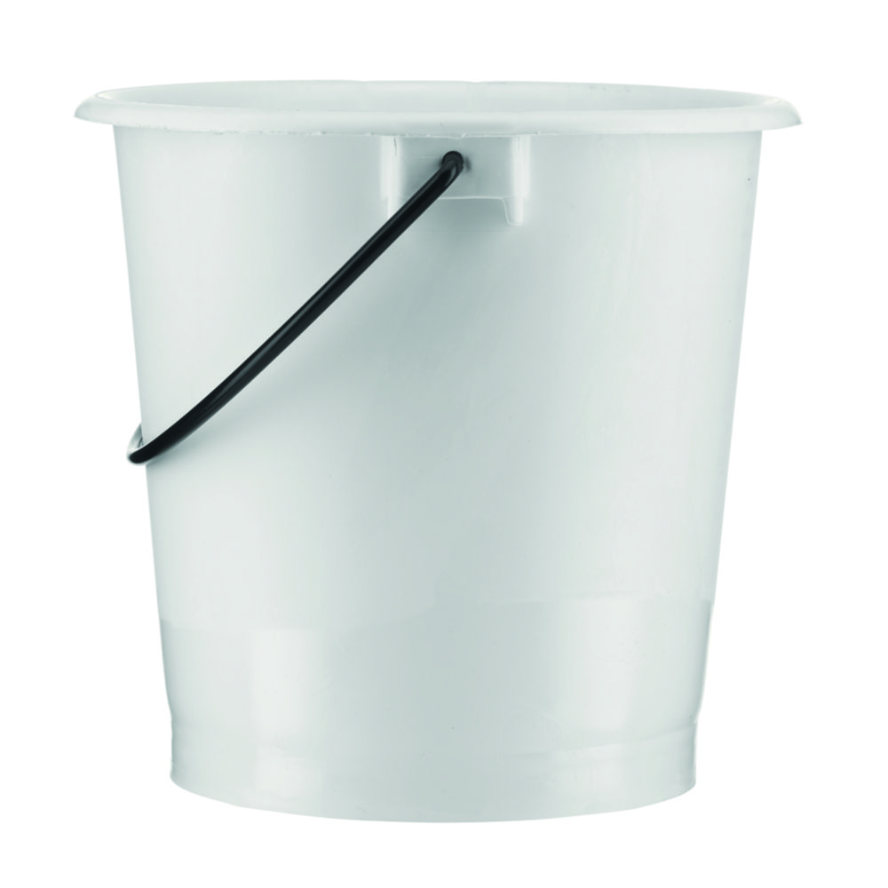 Emmer 10 l, LDPE wit zon. tuit  Ø 253 mm, hoogte 279 mm