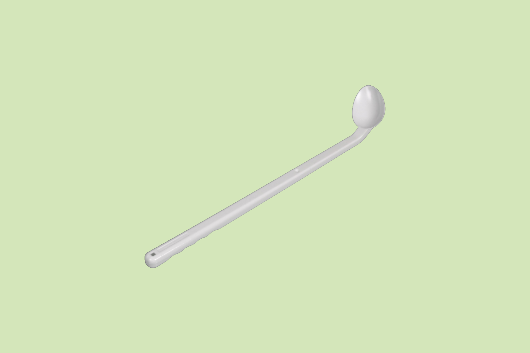 Monsterlepel voor vloeistof