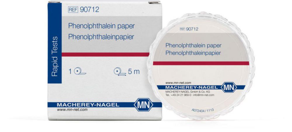 pH indicatorpapier pH 8,3-10  Fenolftaleïne, 5 m