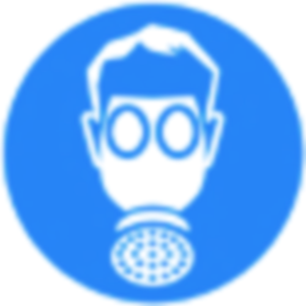 SecuBox Maxi, 23,6x31,5x20,0  blauw, gezichtsmasker