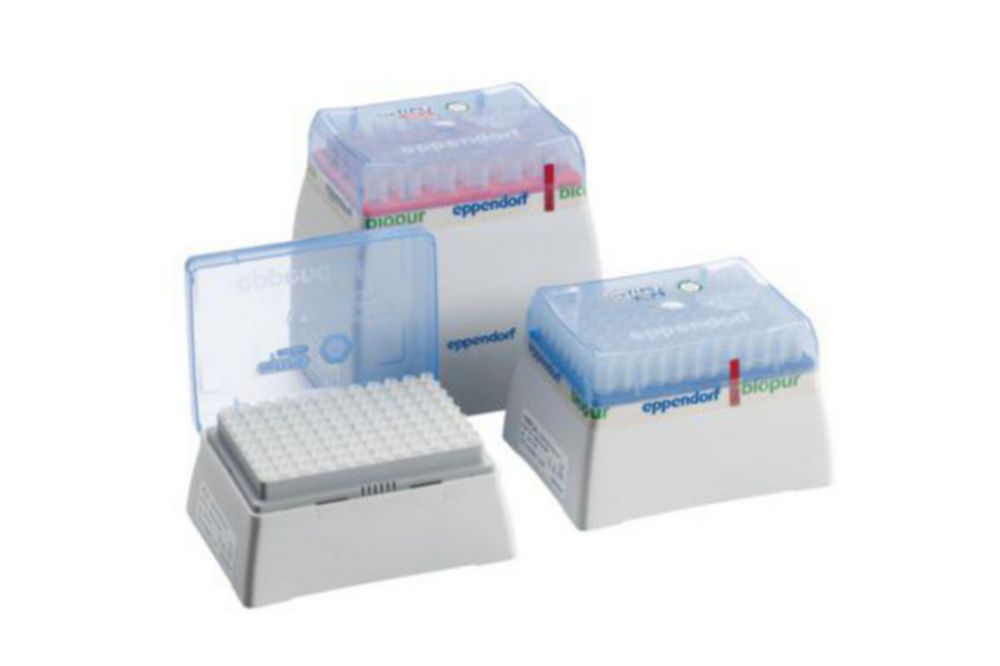 Pipetpunten 1-5 ml, epT.I.P.S., Racks, Biopur, 120 mm, Paars, Steriel
