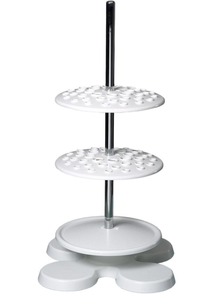 Pipettenstandaard, PP,  draaibaar, 40 plaatsen