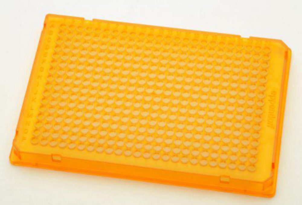 PCR platen, 384-wells, 45 µl, Twin.Tec, LoBind skirted, PCR clean, oranje