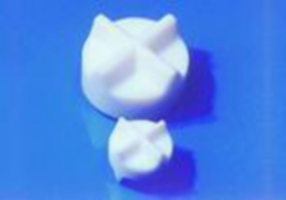 Magneetroerstaaf PTFE cross-  head dubbel, h 8 mm, Ø 10 mm