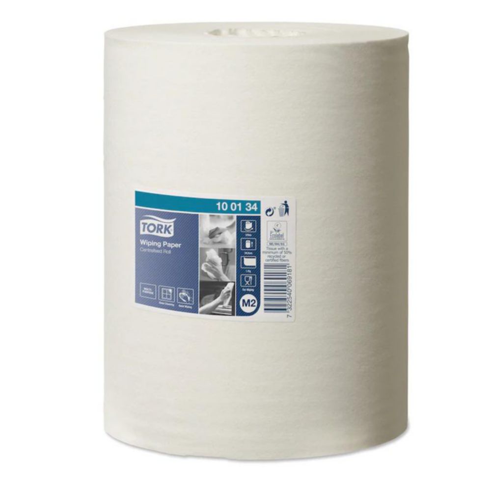 Poetsrol 1-laags, wit, M2  245 mm x 275 m, Centerfeed