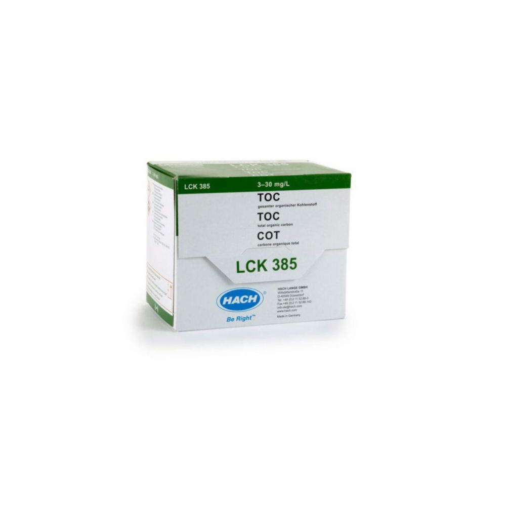 Kuvettentest TOC 3-30 mg/l 25 tests