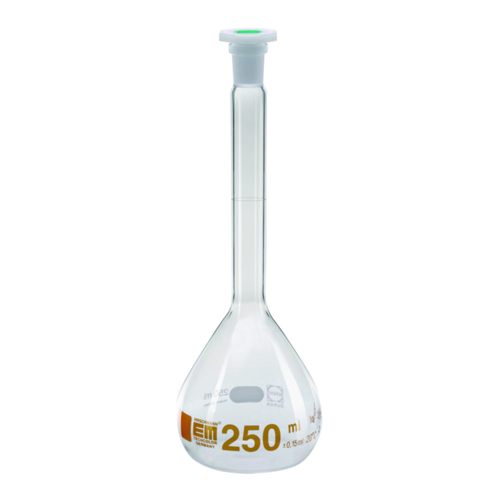 Maatkolf 100ml NS14/23 Kl.A/KB bruine grad. PE stop Duran