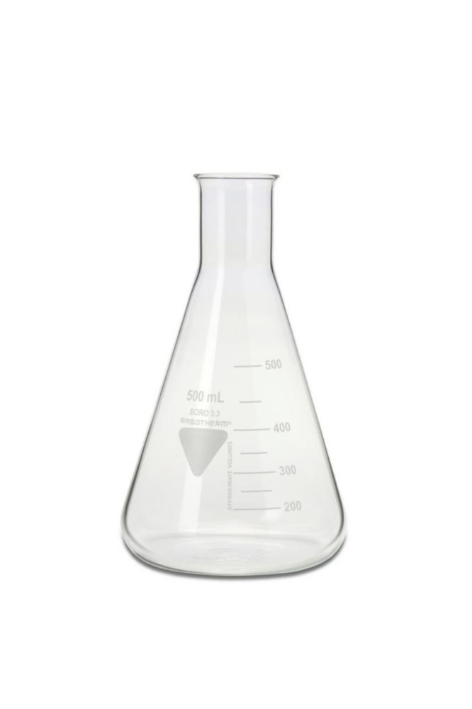 Erlenmeyerkolven, boro. 3.3, nauwmonds, 500 ml