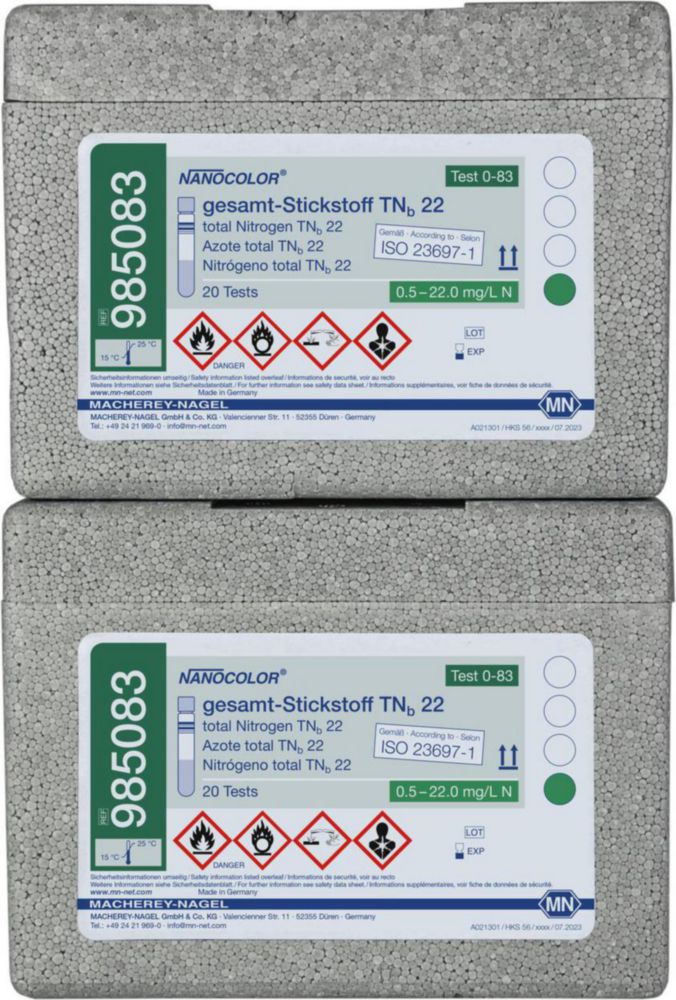 Kuvettentest totaal stikstof  TNb22, Nanocolor